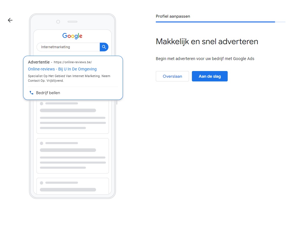 google bedrijfsprofiel aanmaken