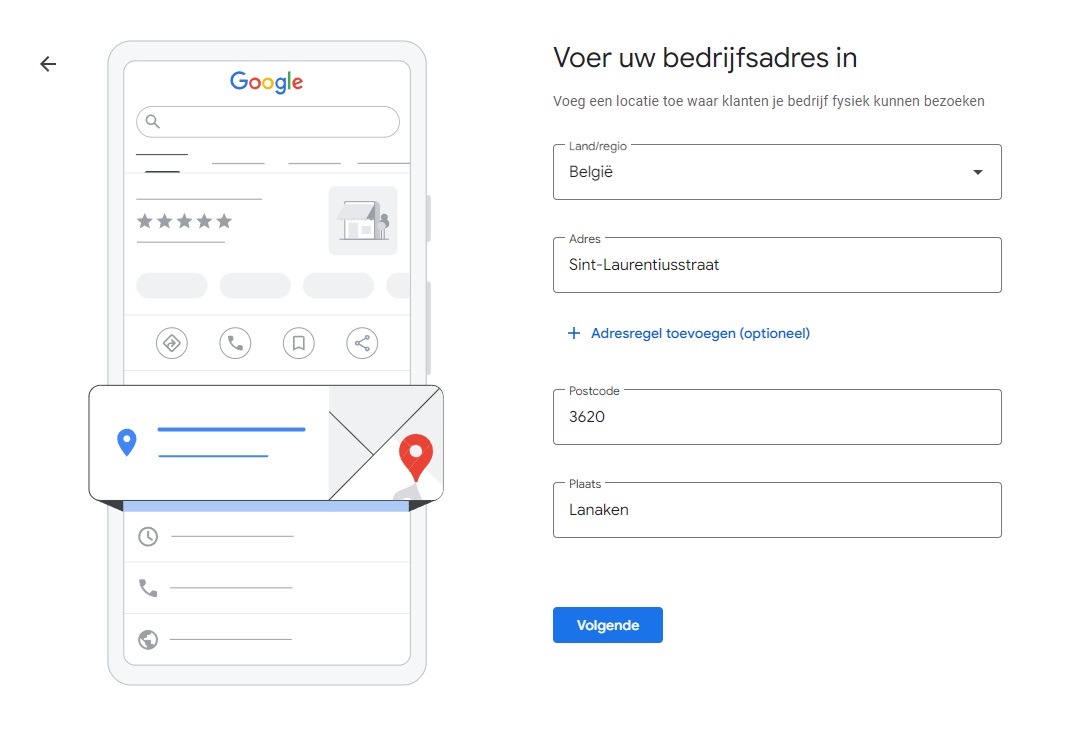 google bedrijfsprofiel aanmaken